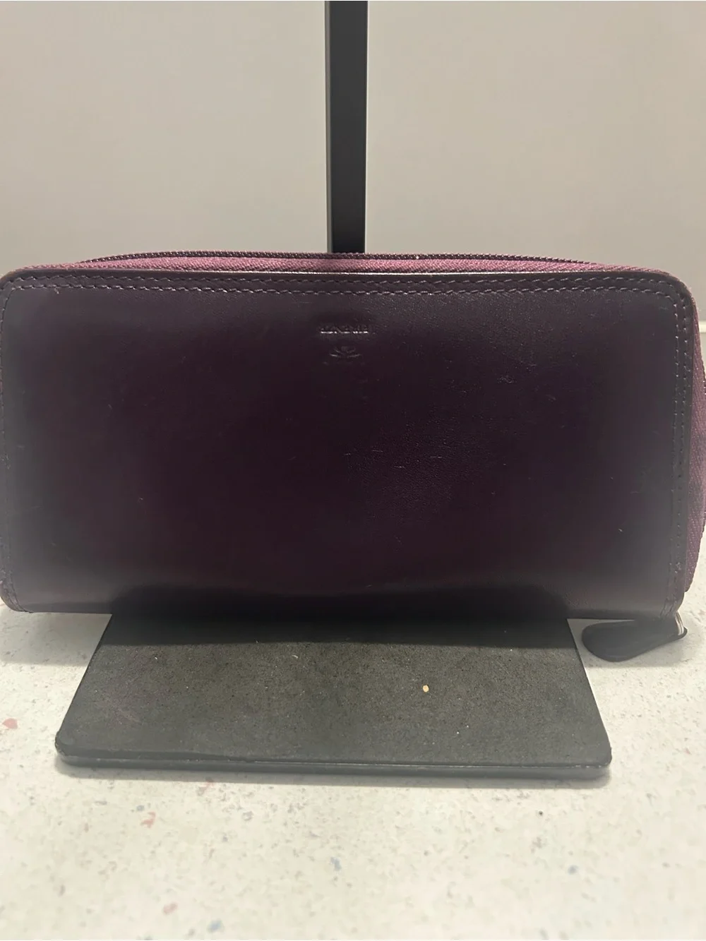 Purple Leather Wallet. Possibly a Takeo Kikuchi
